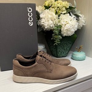 ECCO Men's Tan Leather Oxfords - Size 12 (46)